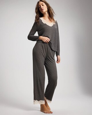 Lace Trim Pajama Pant | Soma
